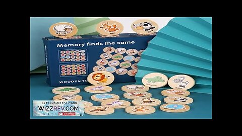 Montessori Educational Wooden Toys Find The Same Pattern Puzzle Game Kids Cartoon Review