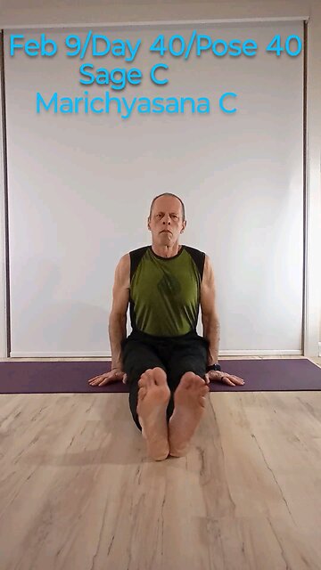sage pose C / Marichyasana C
