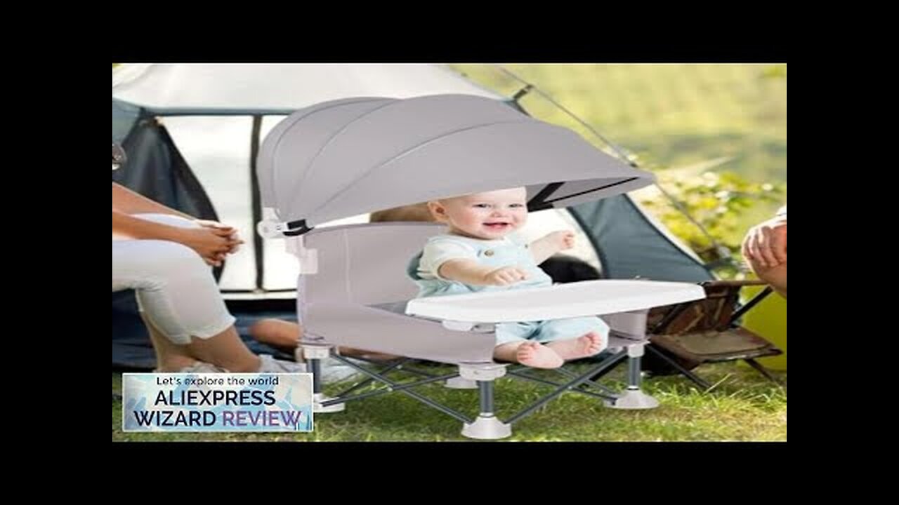 Portable Baby Feeding Chair Folding Raised Seat with Sunshade Feeding Chair Review