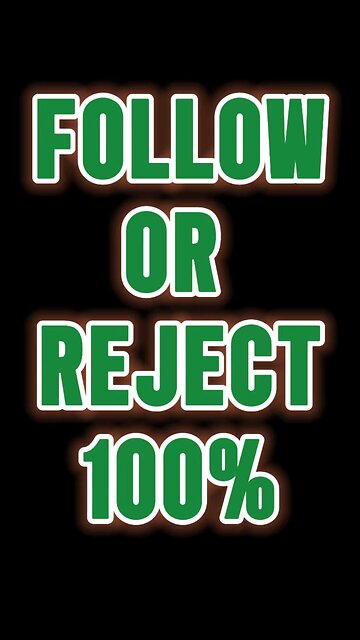 Follow Or Reject 100% 🤯 #jesus #satan #truth #bible #shorts
