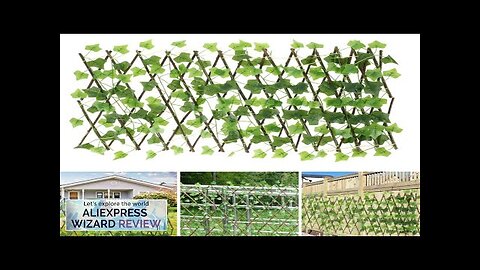 New Garden Screening Expanding Trellis Privacy Screen Hedge Artificial Faux Ivy Leaves Review