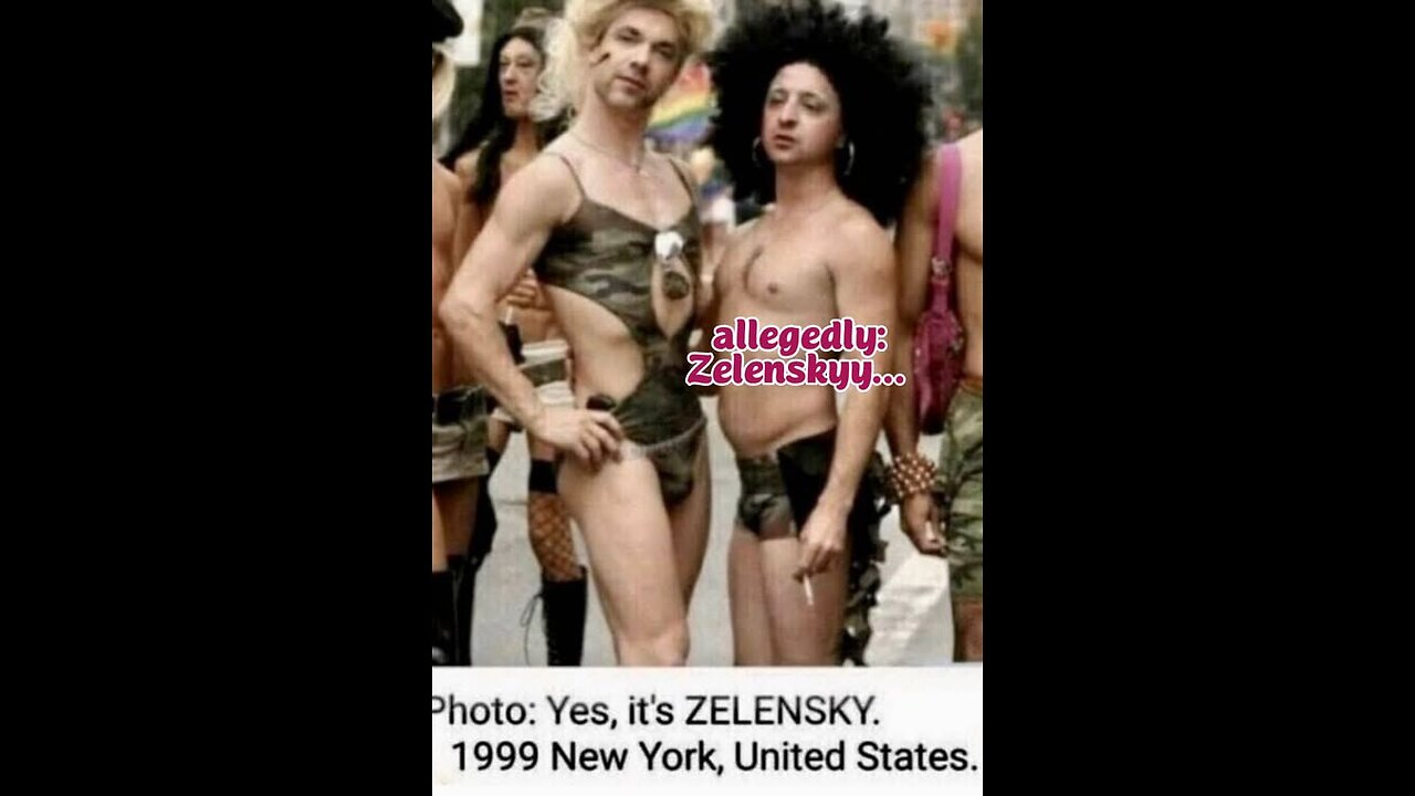 1999 Volodymyr Zelenskyy - Ukrainian PM - Greenwich Village NY in DRAG