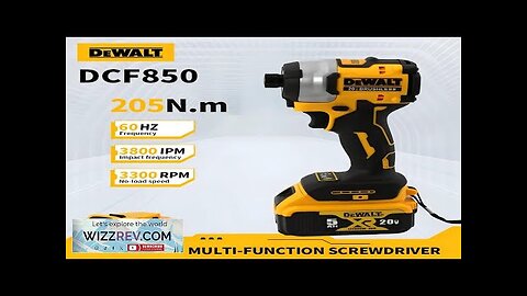 DEWALT DCF850 New Electric Impact Screwdriver Rechargeable 20V Battery High Torque Cordless Review