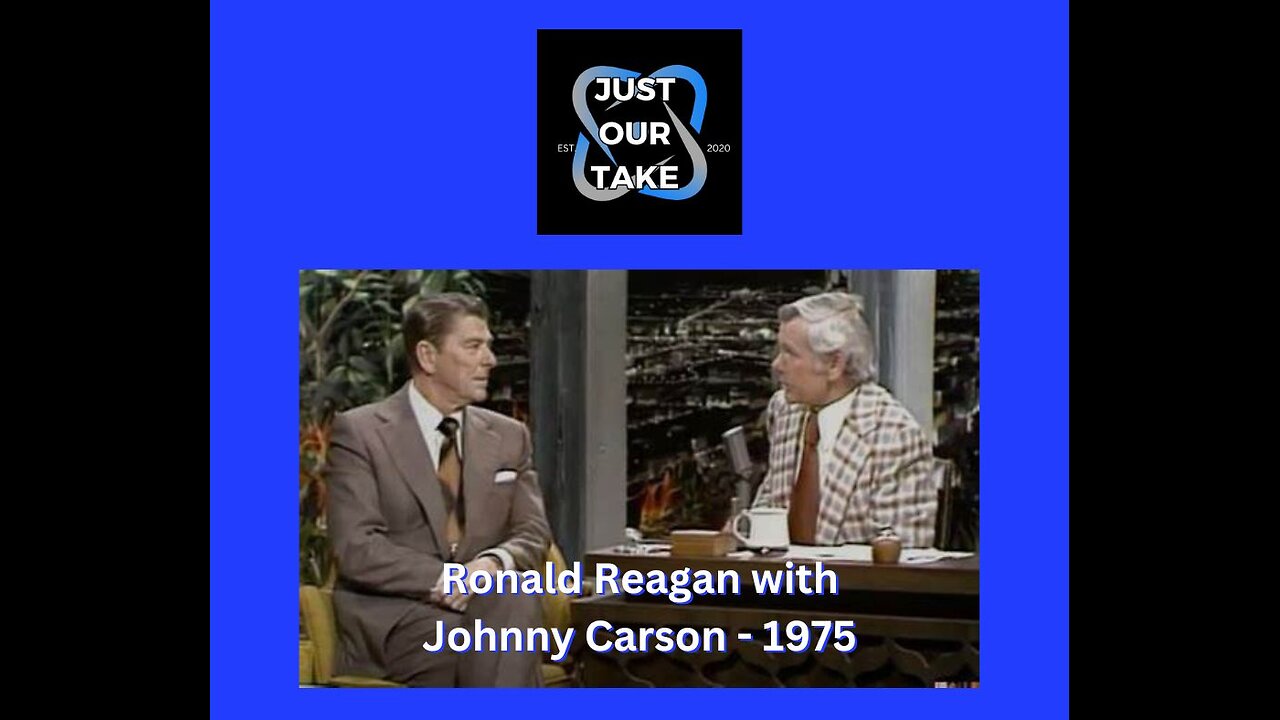 Ronald Reagan with Johnny Carson - 1975