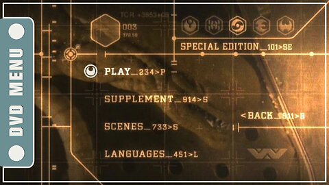 Alien 3 - DVD Menu
