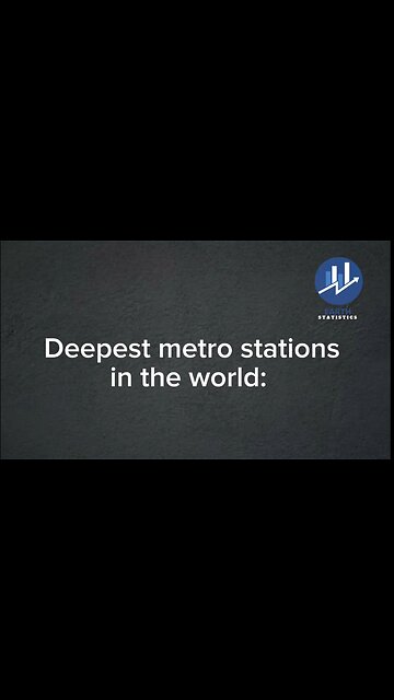 Deepest metro stations in the world...