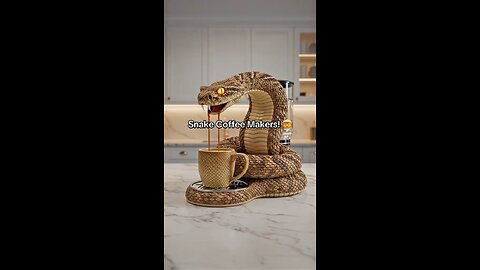 I need a snake coffee maker in my life immediately! 🤯👏 #snake #coffeetime