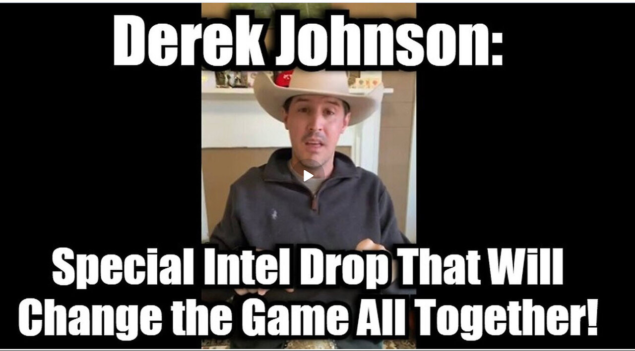 Derek Johnson: Special Intel Drop That Will Change the Game All Together!