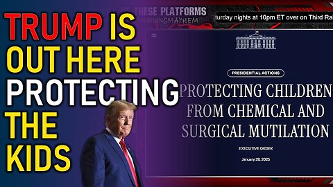 We FINALLY have a president that believes in protecting our children.