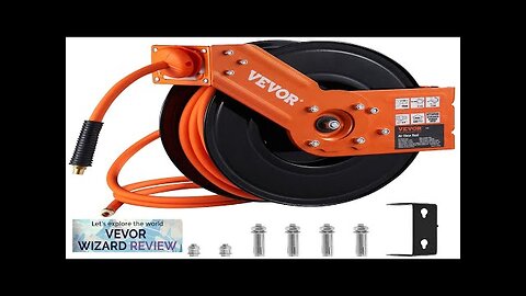 VEVOR Retractable Air Hose Reel 3/8 IN x 50 FT Hybrid Air Review