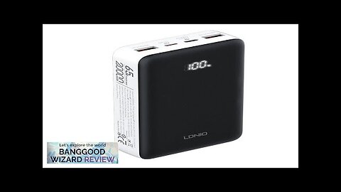 LDNIO PQ27 65W 77Wh 20000mah 77Wh Digital Display Power Bank External Battery Review