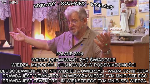 BŁOGOSŁAWIENI CI CO NIE WIDZIELI A UWIERZYLI - WIARA CZYNI CUDA. PRAWDA JEST WEWNĄTRZ - IM WI.ĘKSZA WIEDZA TYM MNIEJSZE EGO.