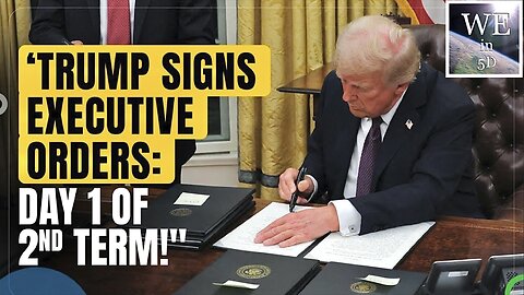 RAW: President Donald J. Trump Signs Executive Orders on Day One of Administration!