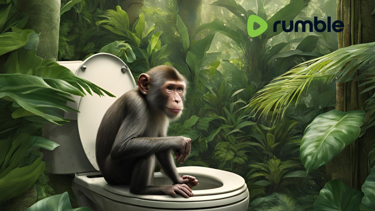 When your monkey reads a book on your toilet