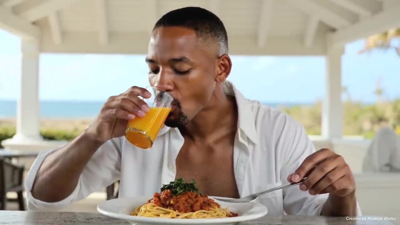 Will Smith Enjoys Spaghetti in 2025 | 4K Ultra HD