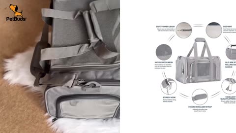 Soft-Sided Foldable Pet Carrier Bag