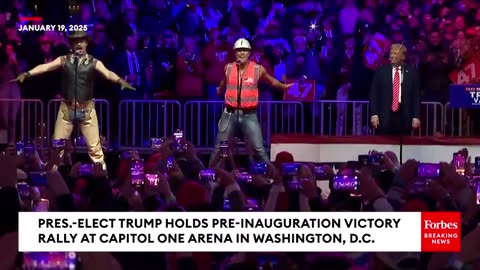 BREAKING NEWS Village People Perform 'YMCA' On Stage With Trump—And Yes, He Does The Dance