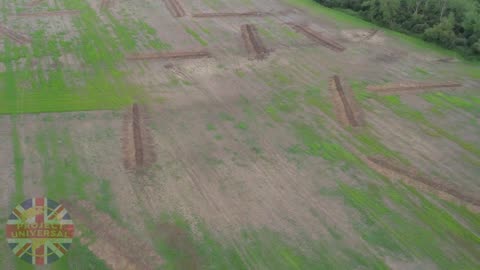 Universal Studios UK back filling trenches