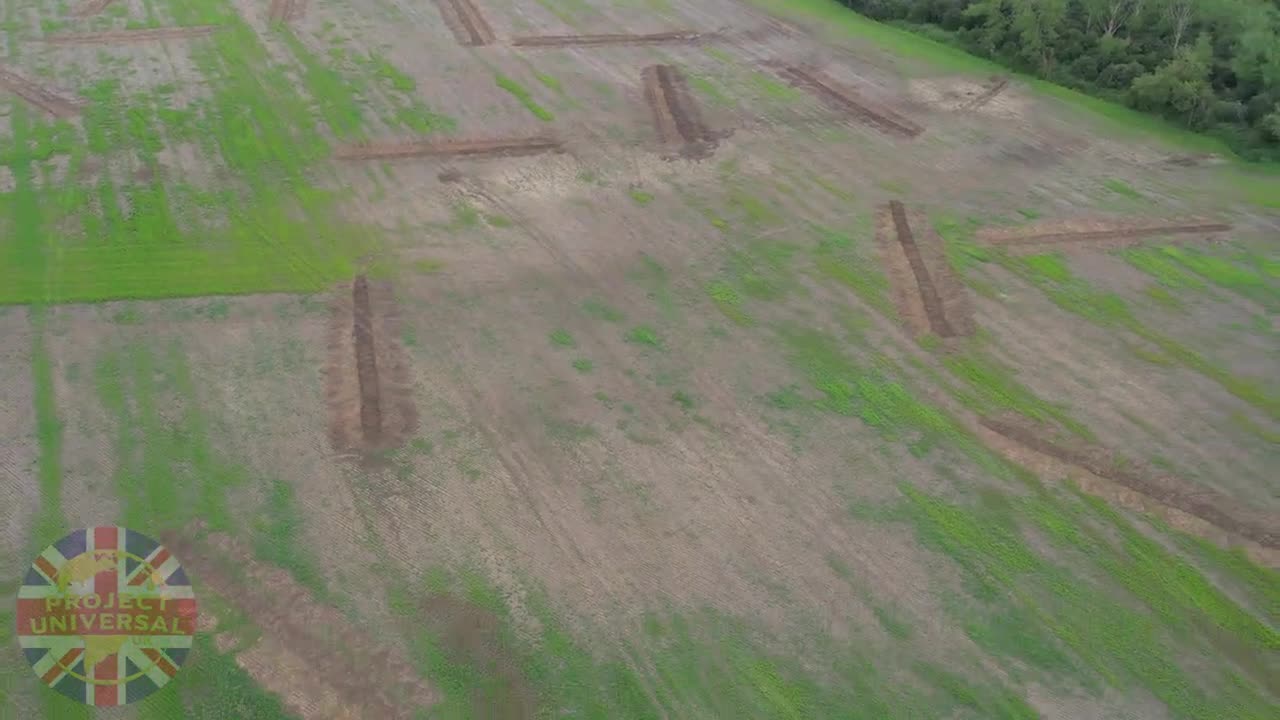 Universal Studios UK back filling trenches