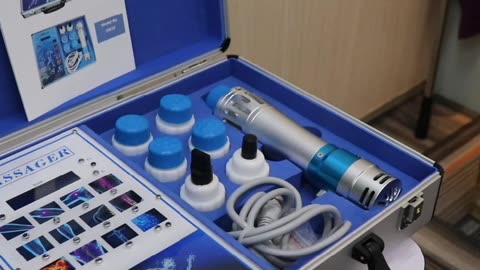 Shockwave Therapy Electromagnetic Portable Compact Device for Physiotherapy and Rehabilitation