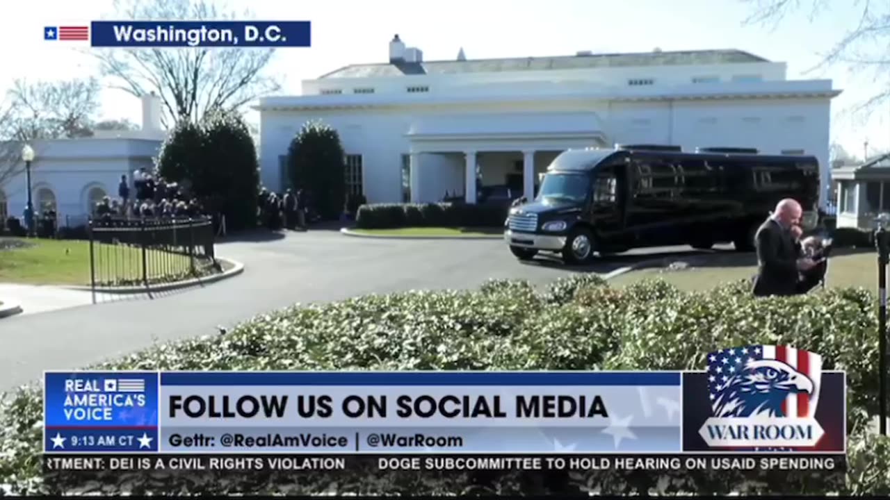 Brian Glenn at the White House for Macron visit