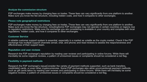 Guide to Choosing the Best P2P Cryptocurrency Exchange