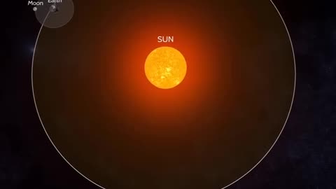 How Moon and Earth rotate around the Sun