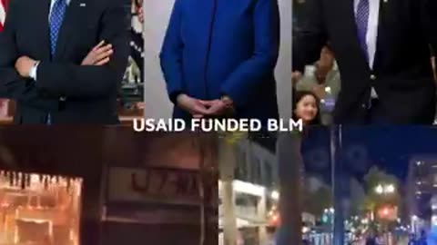 BLM burned down Cities. BLM was funded by USAID. BLM was supported by Politicians.