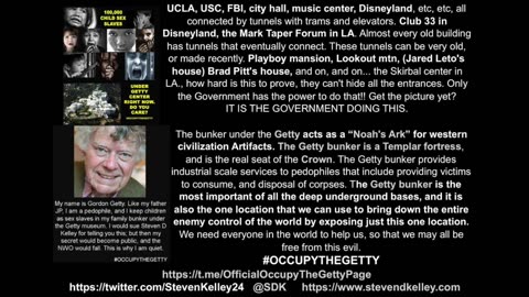 STEVEN KELLY..THE GETTY MUSEUM IS AN ACTUAL NAZI/TEMPLAR FORTRESS CONTROLLED BY A SHADOWY ELITE FORCE OF NAZI TYPE SPIES