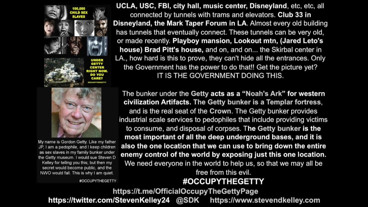 STEVEN KELLY..THE GETTY MUSEUM IS AN ACTUAL NAZI/TEMPLAR FORTRESS CONTROLLED BY A SHADOWY ELITE FORCE OF NAZI TYPE SPIES