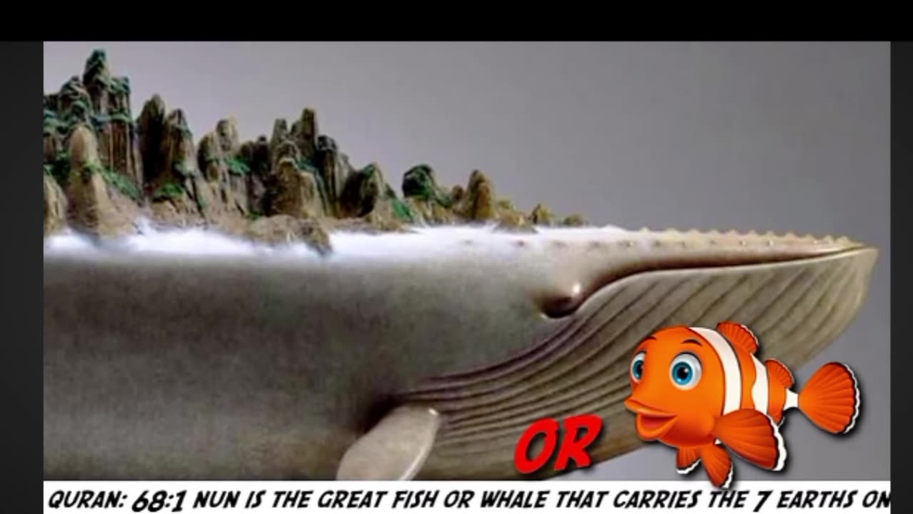 The whale carries the earth in islam