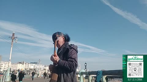 Jazz Nano Street Edition: Busking in Brighton/Hove, England: 2025 Tour in UK