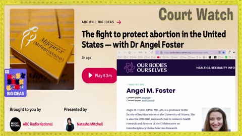 US Abortion Law Current Situation History post-Dobbs w President Trump - Dr Angel M. Foster