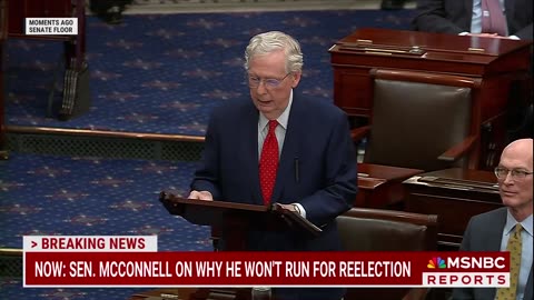 Sen. Mitch McConnell announces he will not seek reelection next year.