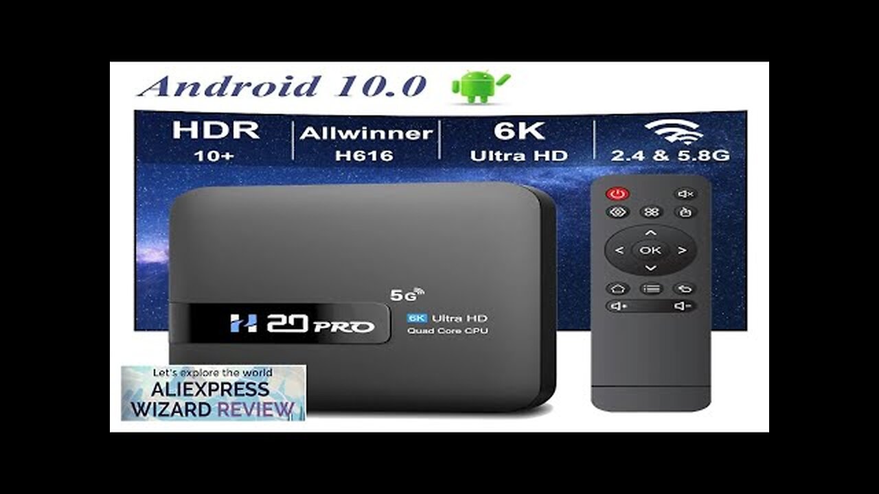 HONGTOP H20PRO Smart TV Box WiFi6 Android 10 6K 4K 3D Media Review