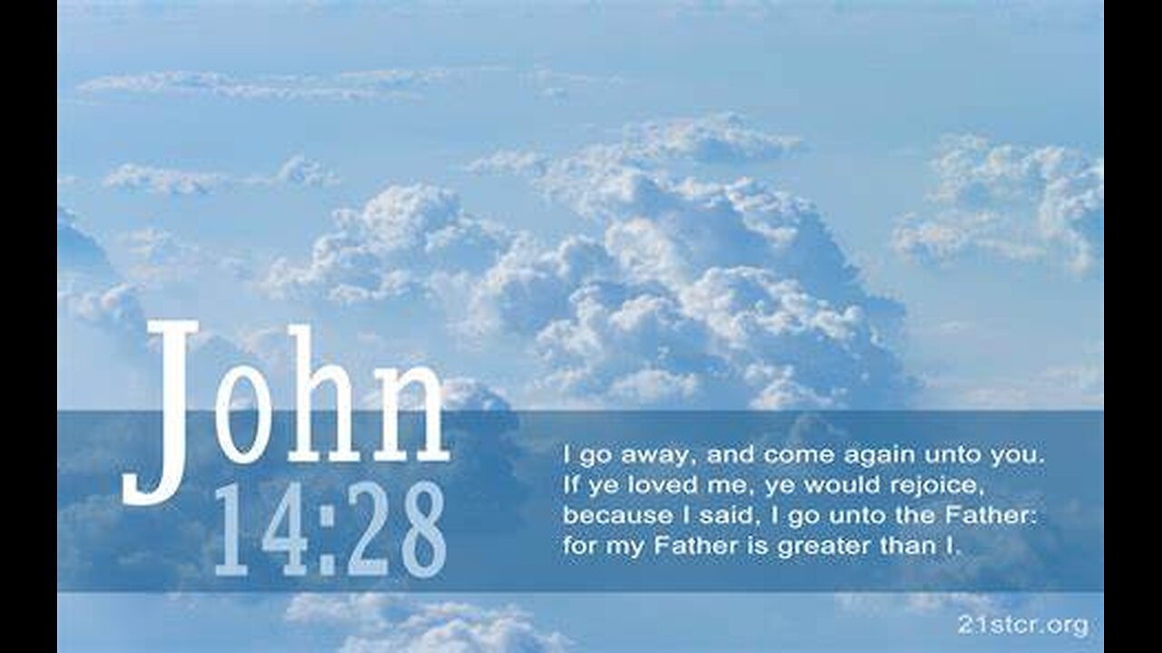 Debating (Hartlepool) Jehovah's Witnesses 3,124: "My Father is greater than I" John 14:28