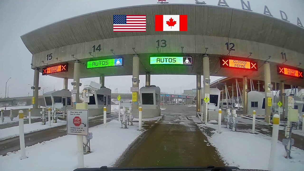 Driving across USA Canada Border