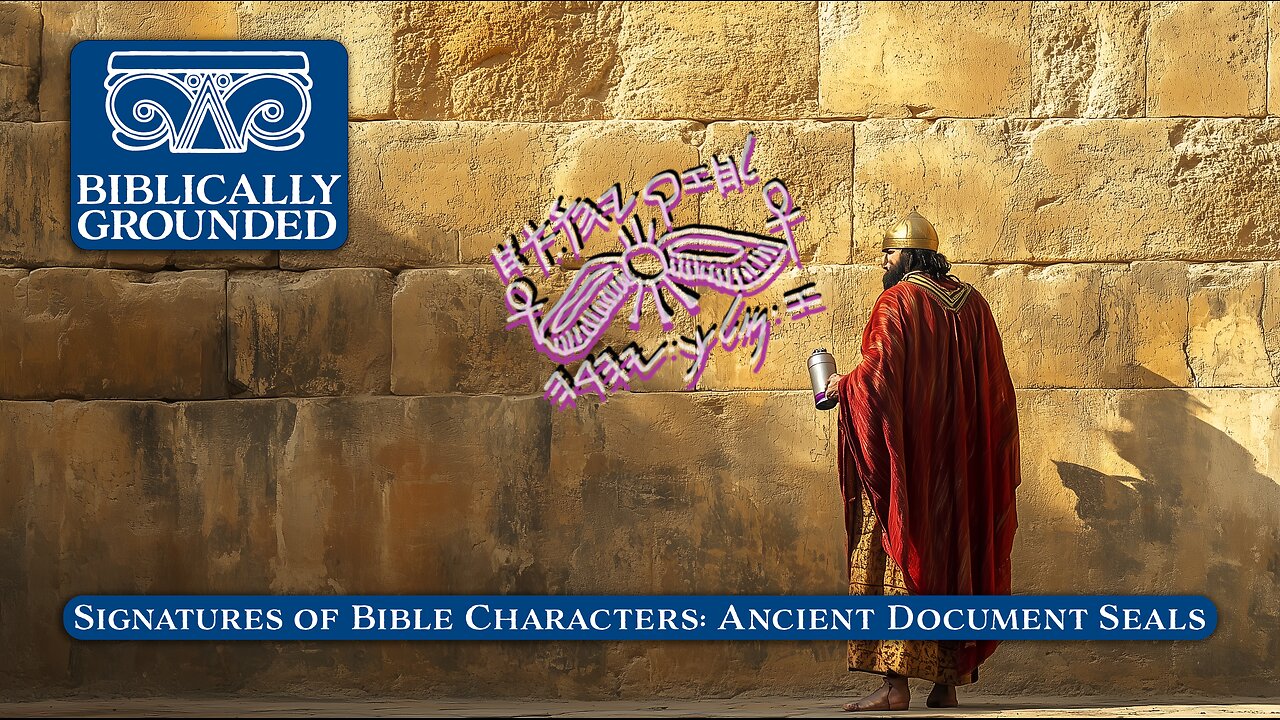 Biblically Grounded | Episode 13: Signatures of Bible Characters: Ancient Document Seals