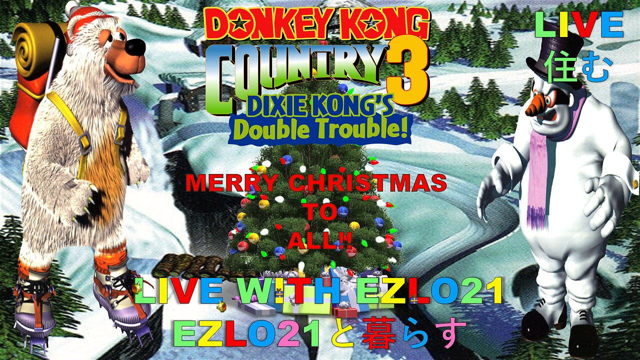 ⛄ Donkey Kong Country 3: Dixie Kong's Double Trouble | Live with EZLO21 #merrychristmas2024 🎄