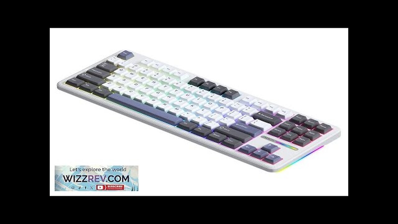 AULA F87 Pro Star Trek Mechanical Gaming Keyboard Tri-mode 87 Keys Hotswap Review