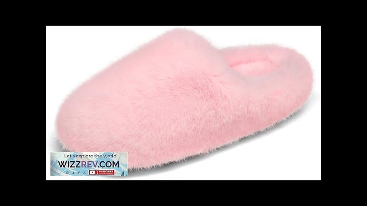 DREAM PAIRS Women's Plush Fuzzy Slip on Indoor Outdoor Winter House Slippers Review