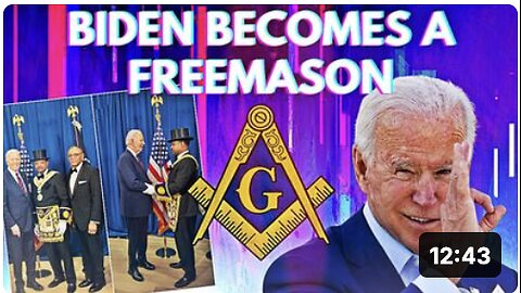 JOE BIDEN BECOMES 33RD DEGREE MASON! VERY STRANGE..