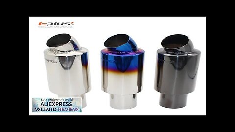 EPLUS Car Motorcycle Styling Exhaust System Muffler Tail Pipe Tip Universal High Review