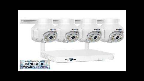 Hiseeu 8WK-4HD403 3MP Wireless WiFi CCTV Video Surveillance Camera System Outdoor Audio Review