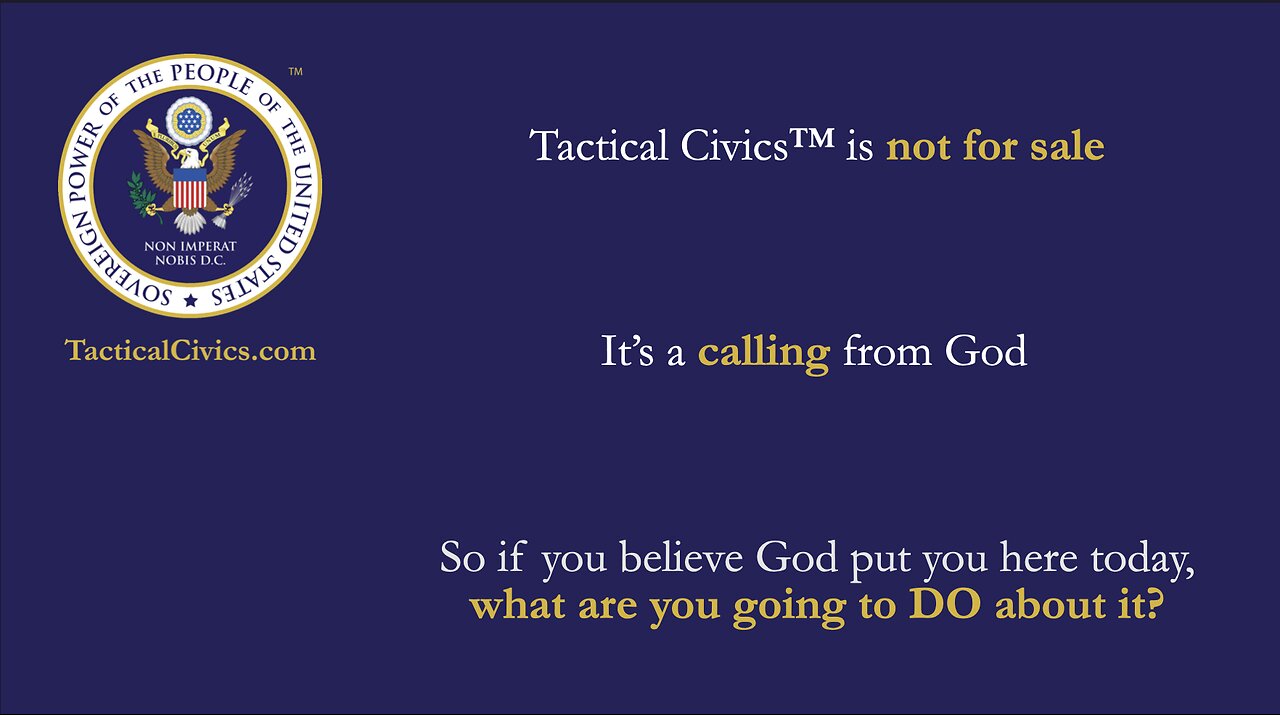 The Call to Learn Real Civics - We're the Boss!