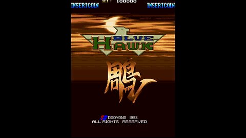 Blue Hawk Arcade Game, Dooyong 1993, Longplay