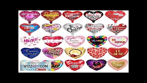 10pcs 18inch Te Amo Spanish Theme Foil Balloons I Love You TE Review