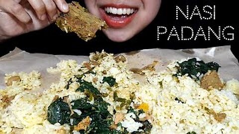 ASMR MUKBANG - NASI PADANG + RENDANG