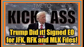 🚨BREAKING: Trump Did it! Signed EO for JFK, RFK and MLK Files!