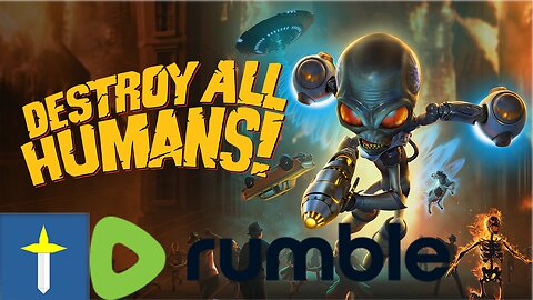 Destroy All Humans! let's play stream 1 (blind) testing the system